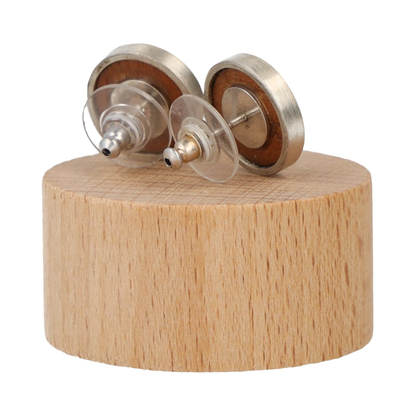 Ohrstecker „Holzige Blume“