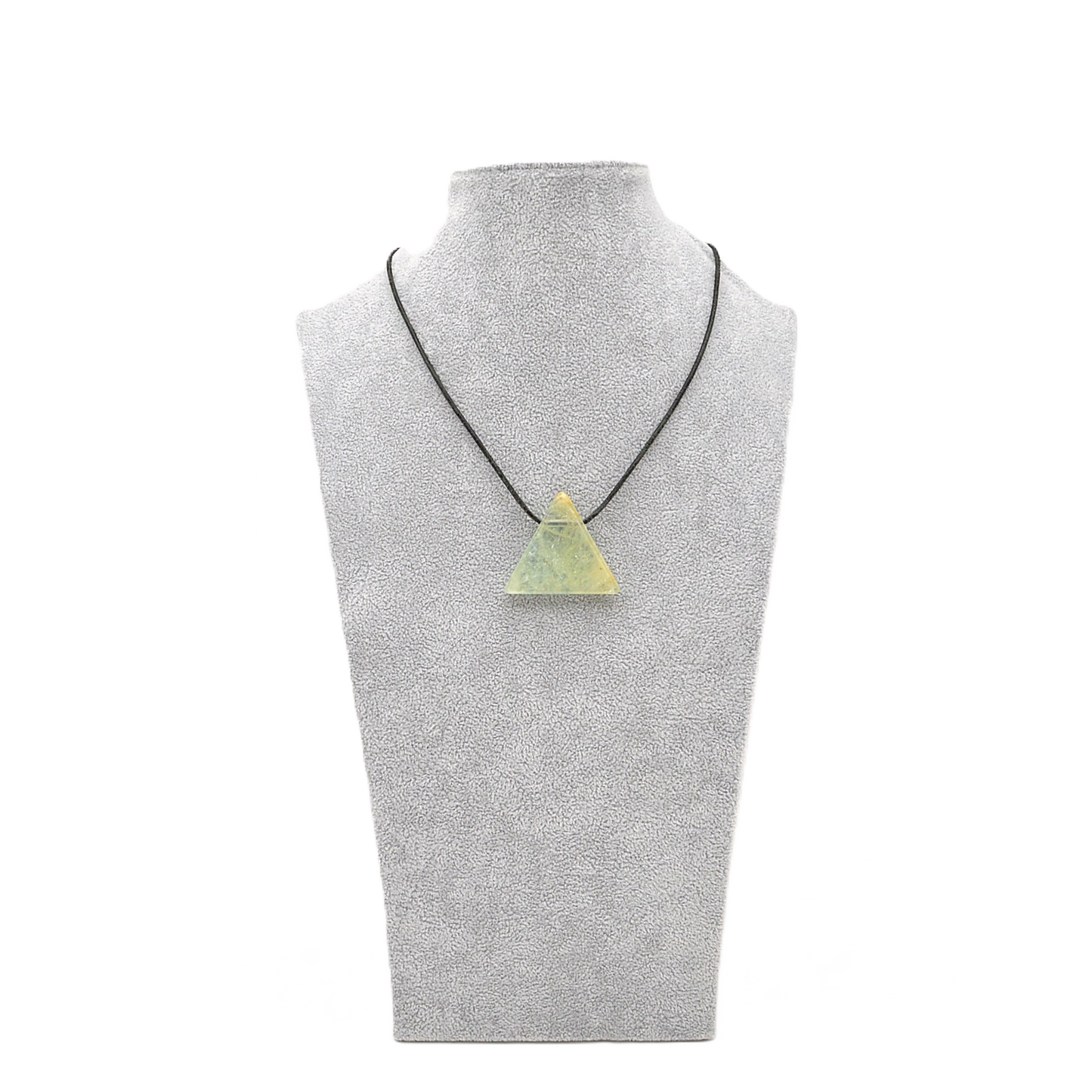 Anhänger Aquamarin, handgefertigt, gebohrt, Dreieck