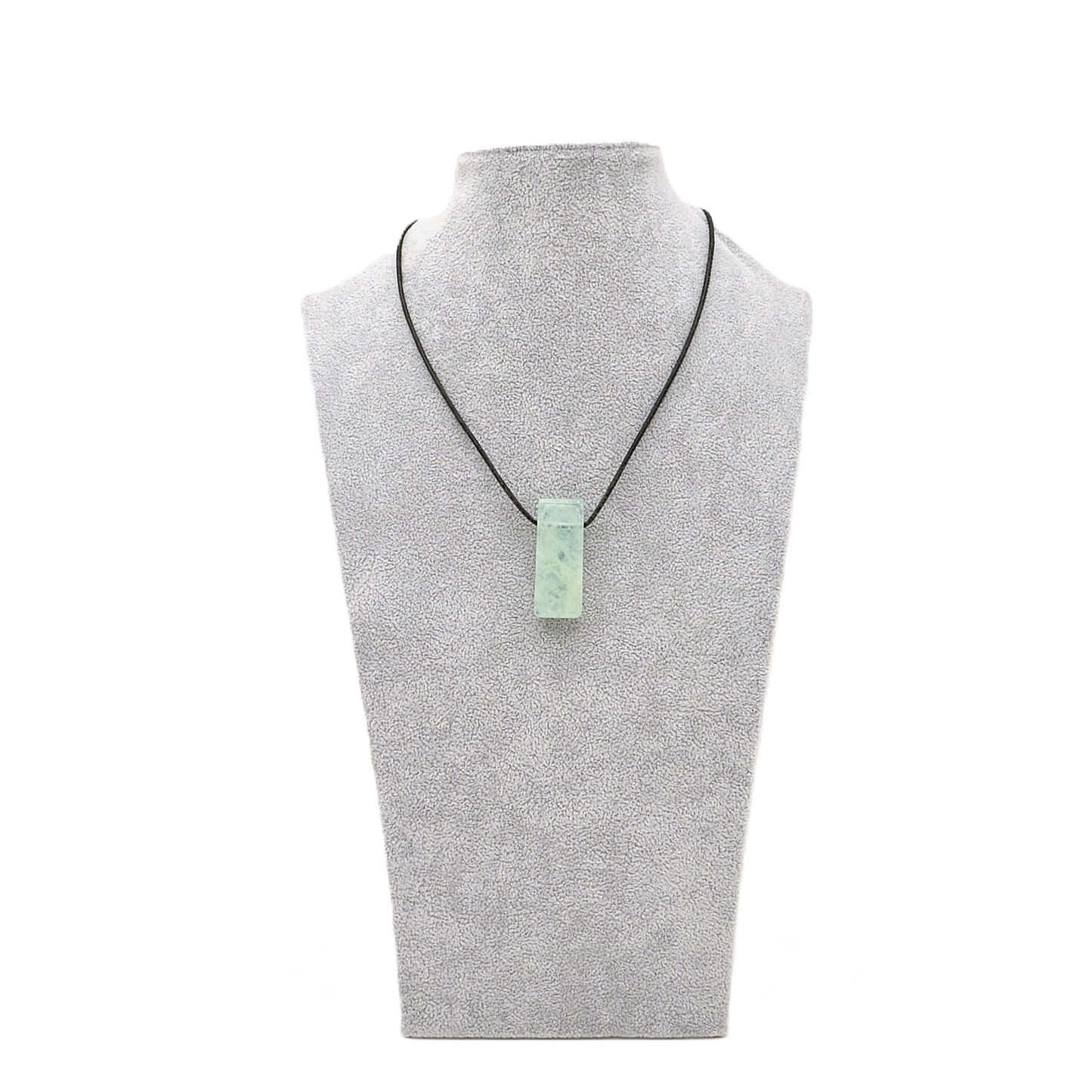 Anhänger Aquamarin, handgefertigt, gebohrt, länglich