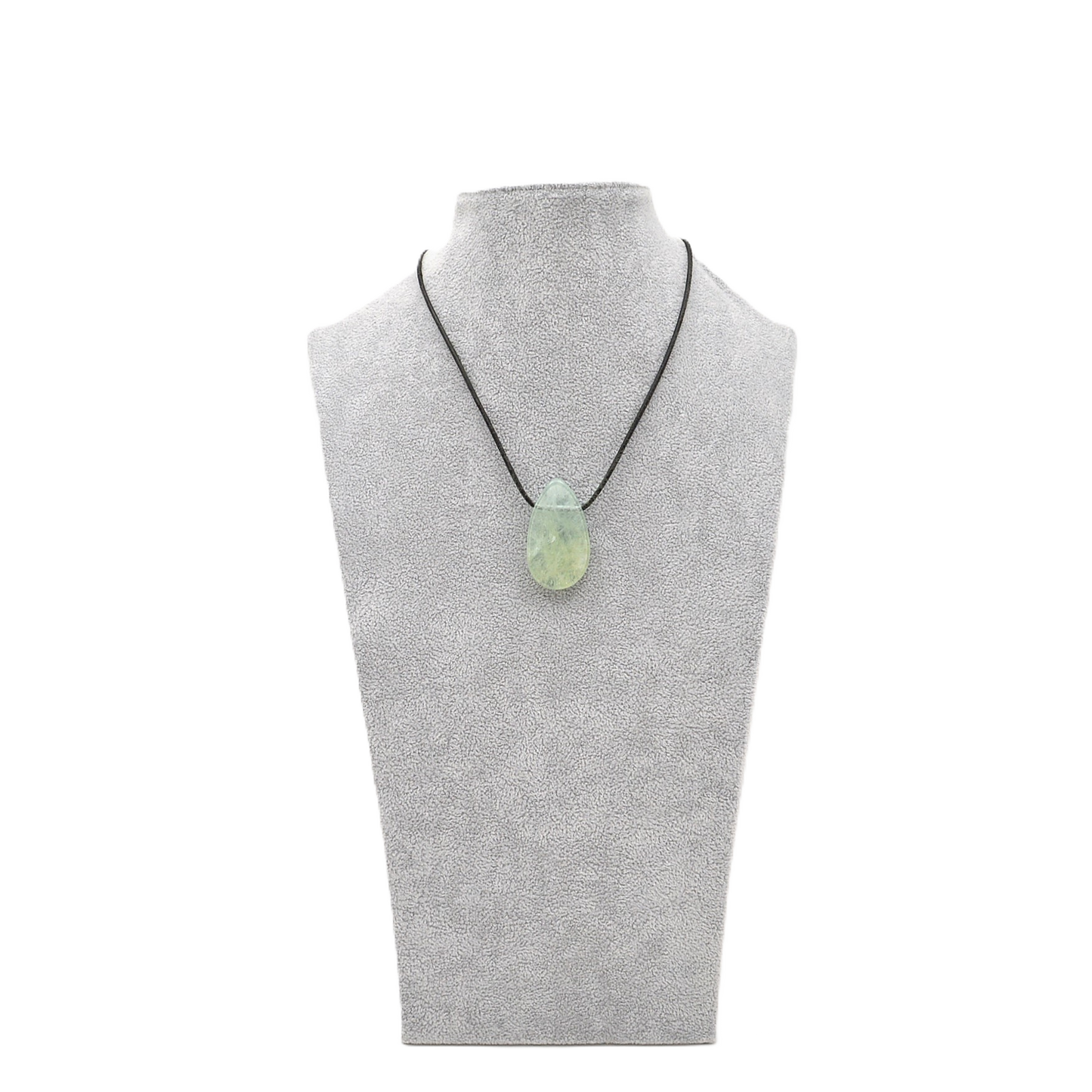 Anhänger Aquamarin, handgefertigt, gebohrt, Tropfen