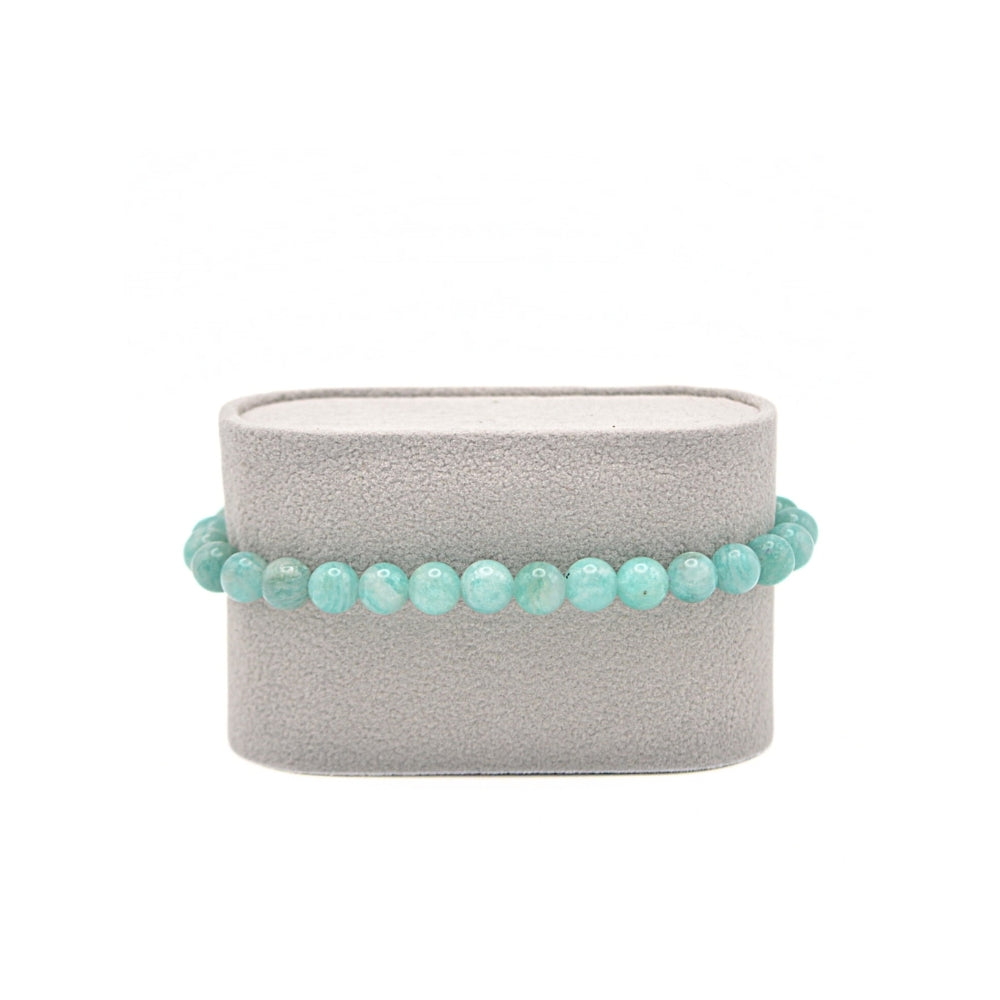 Edelsteinarmband Amazonit (6mm Perlen) für Gelassenheit & Klarheit