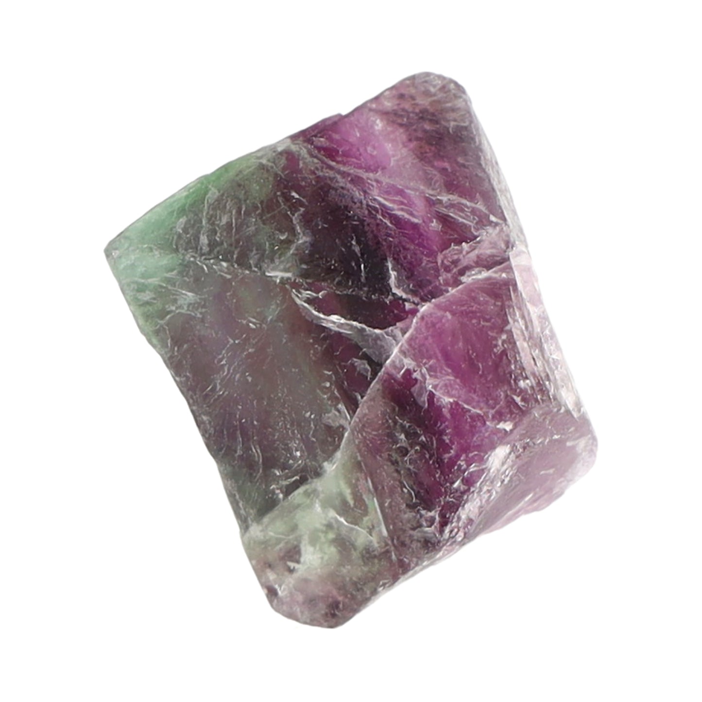 Fluorit Spaltoktaeder, Rohstein