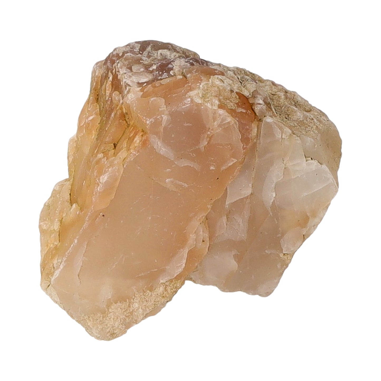 Mondstein braun, Rohstein