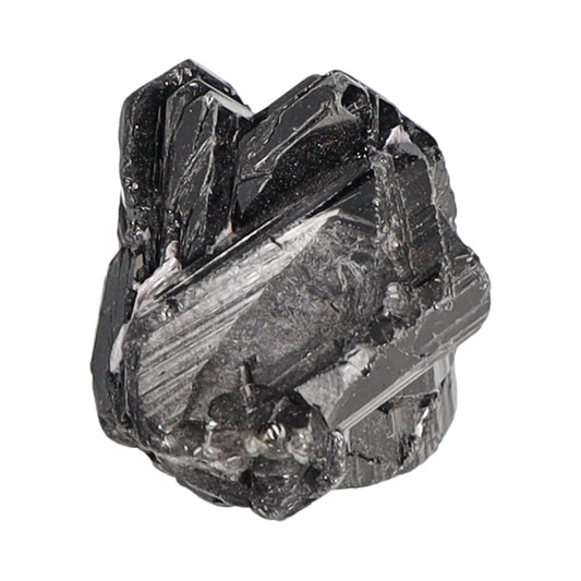 Einzelner Heilstein – schwarzer Turmalin, Schörl Rohstein mit toller Kristallstruktur.