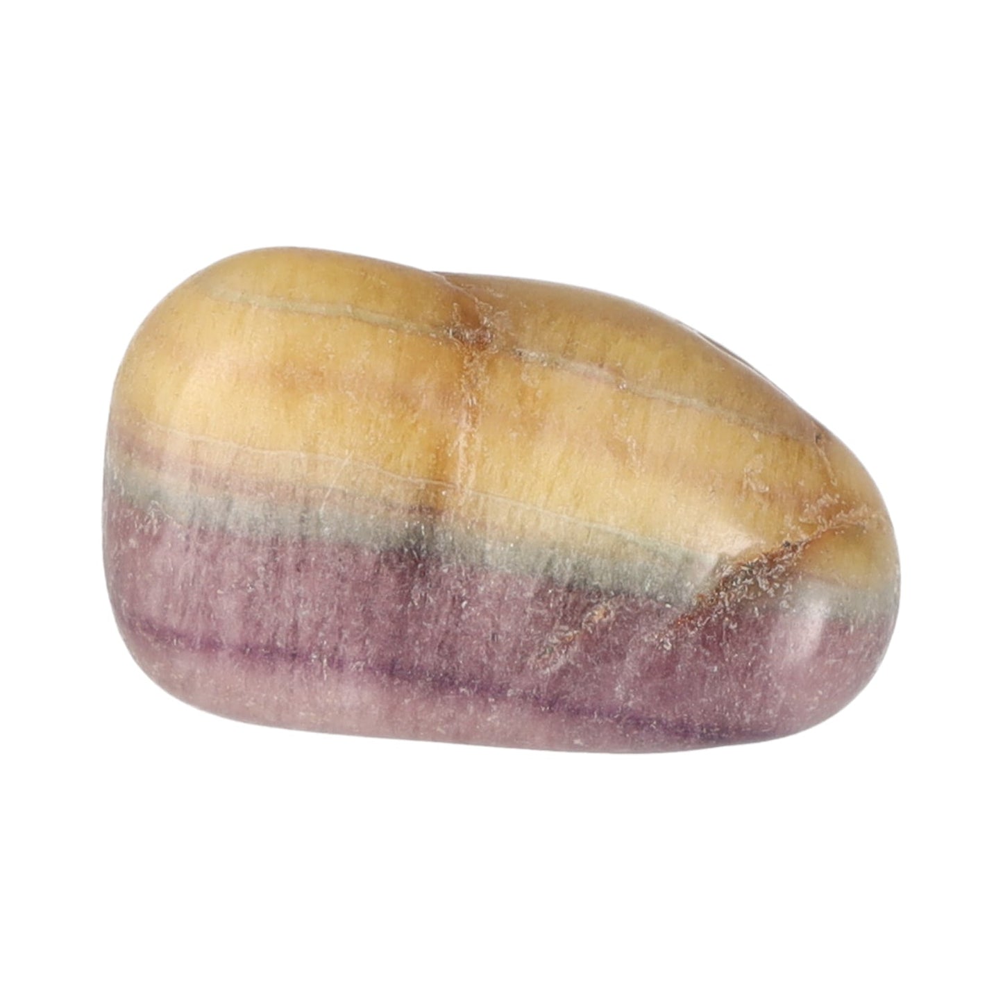 Regenbogenfluorit, Trommelstein