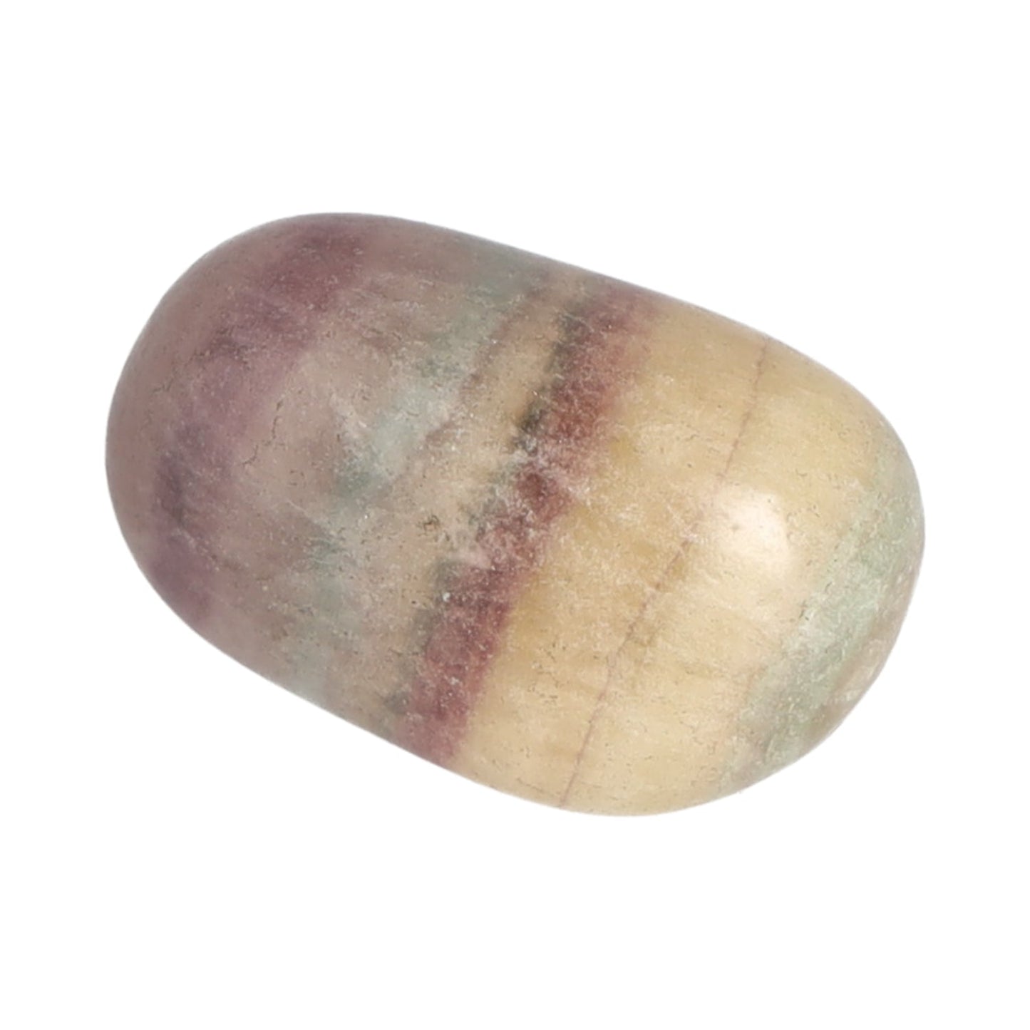 Regenbogenfluorit, Trommelstein