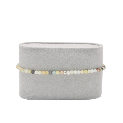 Edelsteinarmband „Amazonit & Silber“ (3mm Perlen, facettiert) für Gelassenheit, Klarheit & Selbstvertrauen