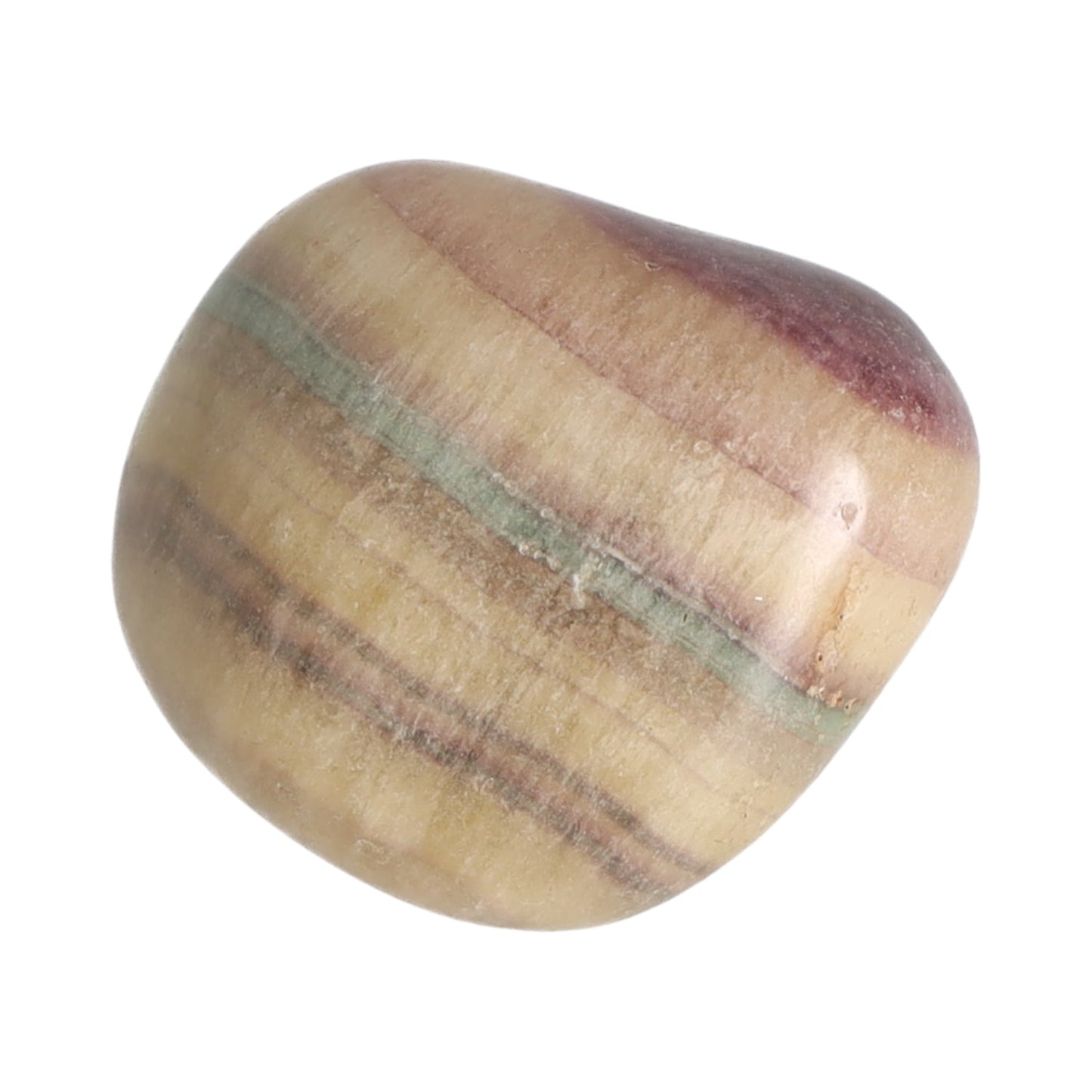 Regenbogenfluorit, Trommelstein