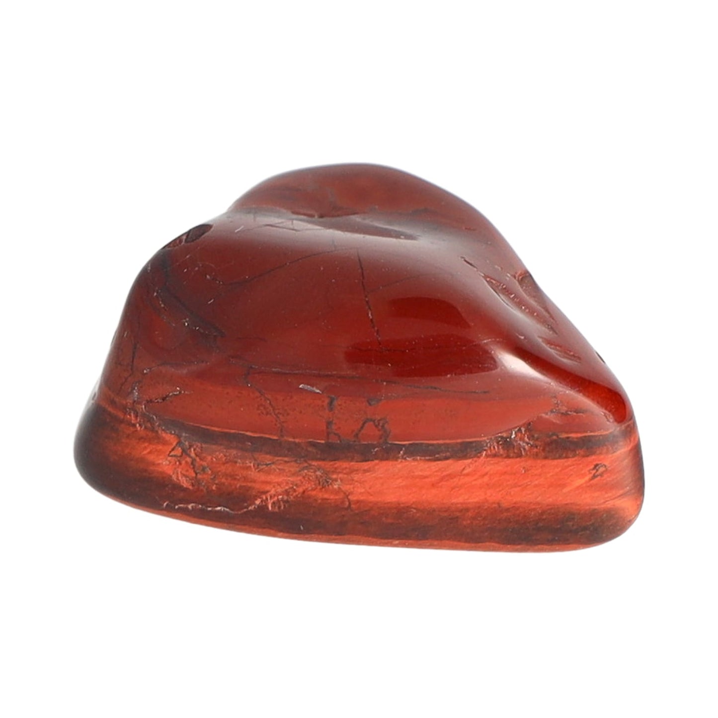 Tigerauge rot, Trommelstein (gebrannt)