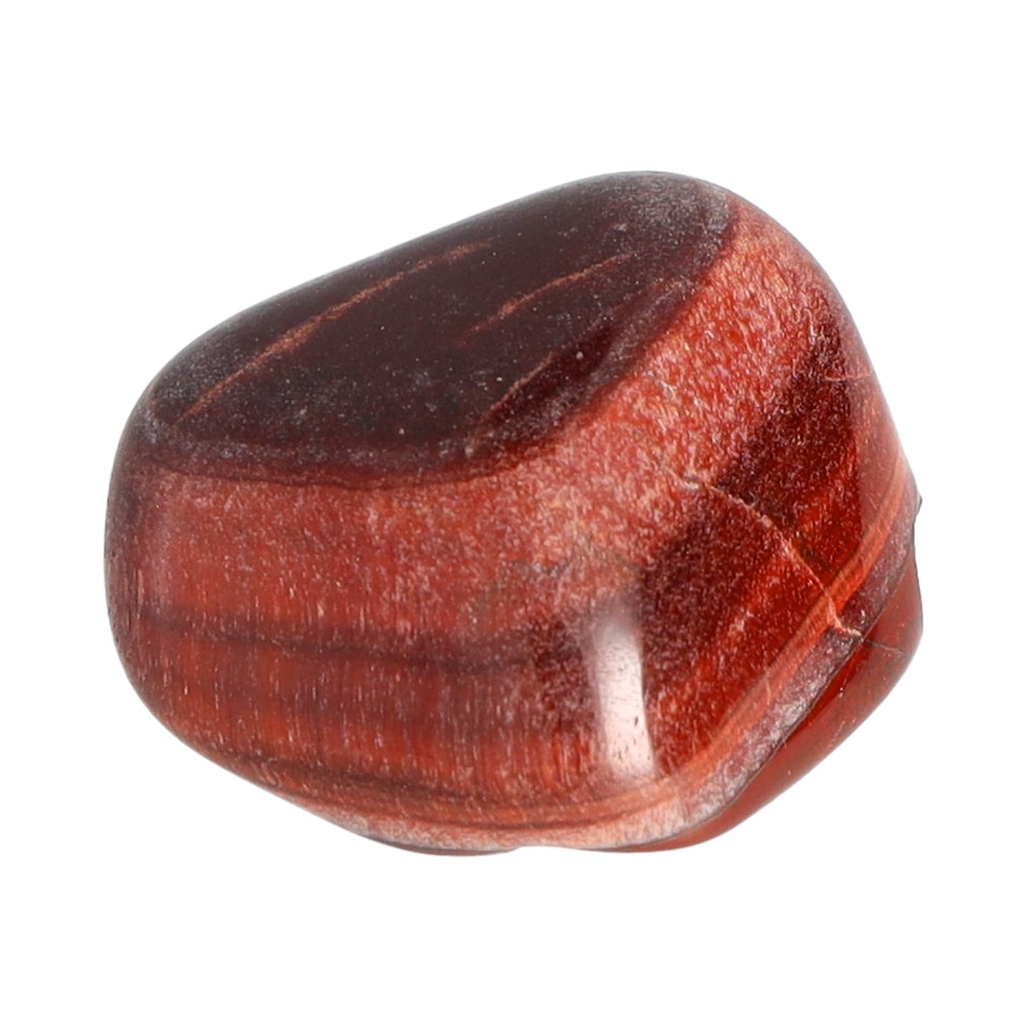 Tigerauge rot, Trommelstein (gebrannt)